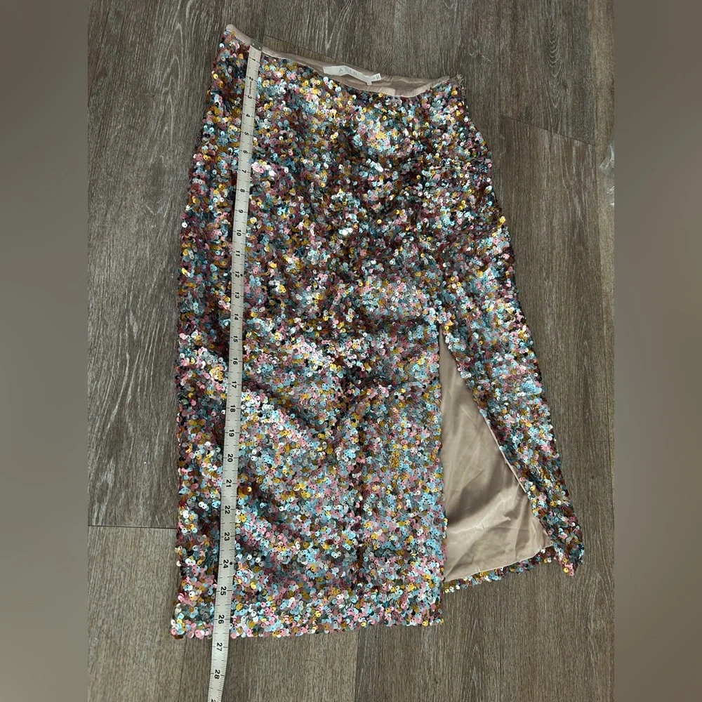 Astr Multicolor Sequin Pencil Skirt - Picture 8 of 10